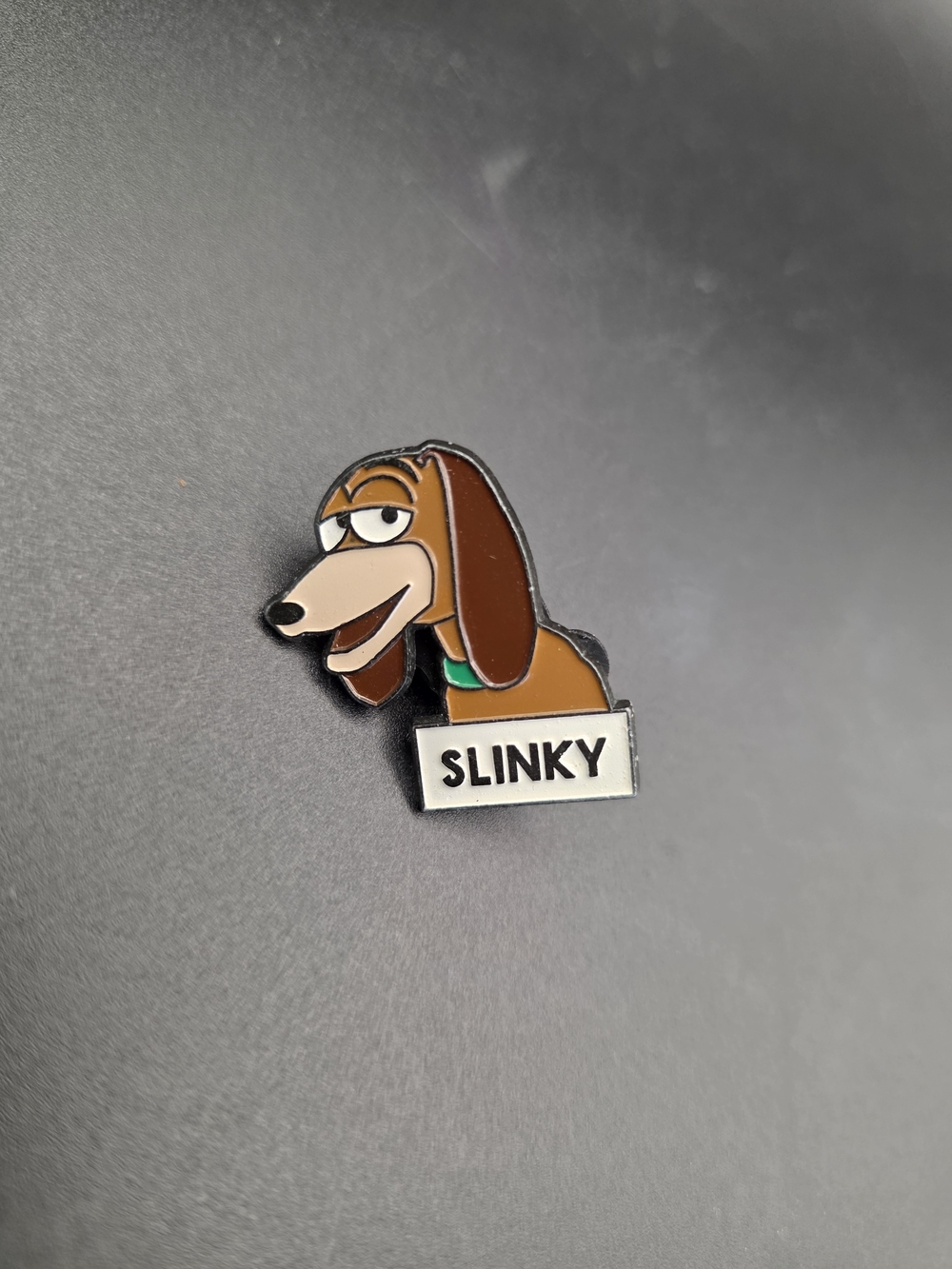 VTG Disney Toy Story Slinky Dog Slinky Dog Enamel Pin - Brown Slinky Collectible